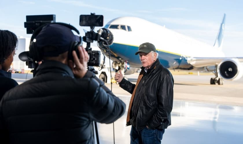 O avião da missão Samaritan's Purse. (Foto: Reprodução/Samaritan's Purse)