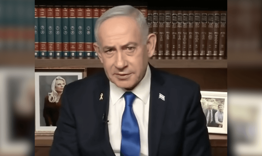 Benjamin Netanyahu: “Israel está pronto para ajudar o povo do Irã”. (Captura de tela/YouTube/Erin Molan)